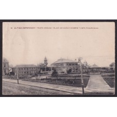 ULTIMA ESPERANZA CHILE CASA JOSE MENENDEZ ANTIGUA TARJETA POSTAL CIRCULADA DESDE PUNTA ARENAS